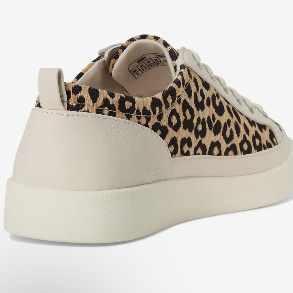 Vionic Winny Leather Leopard Sneakers 8.5 - Picture 5 of 14
